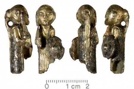 A small silver figurine, found on the Danish island of Funen, is the first-known 3D representation of a valkyrie from the Viking Age